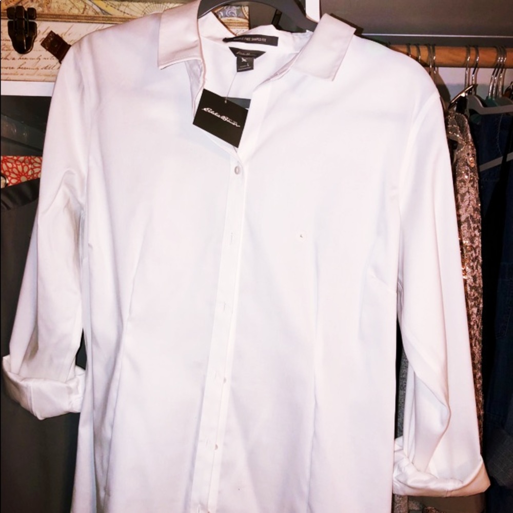 Eddie Bauer 100% Cotton blouse NWT Ladies L